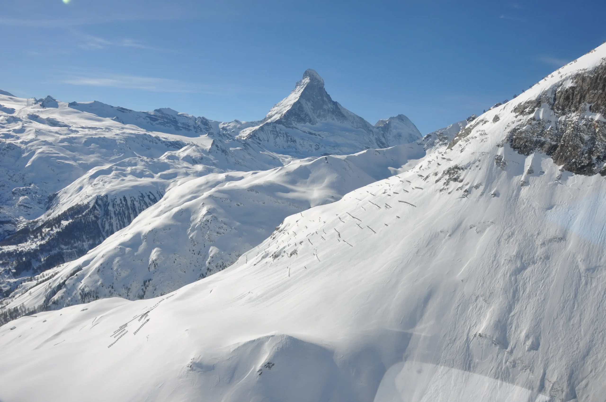 Zermatt Schweifinen paravalanches