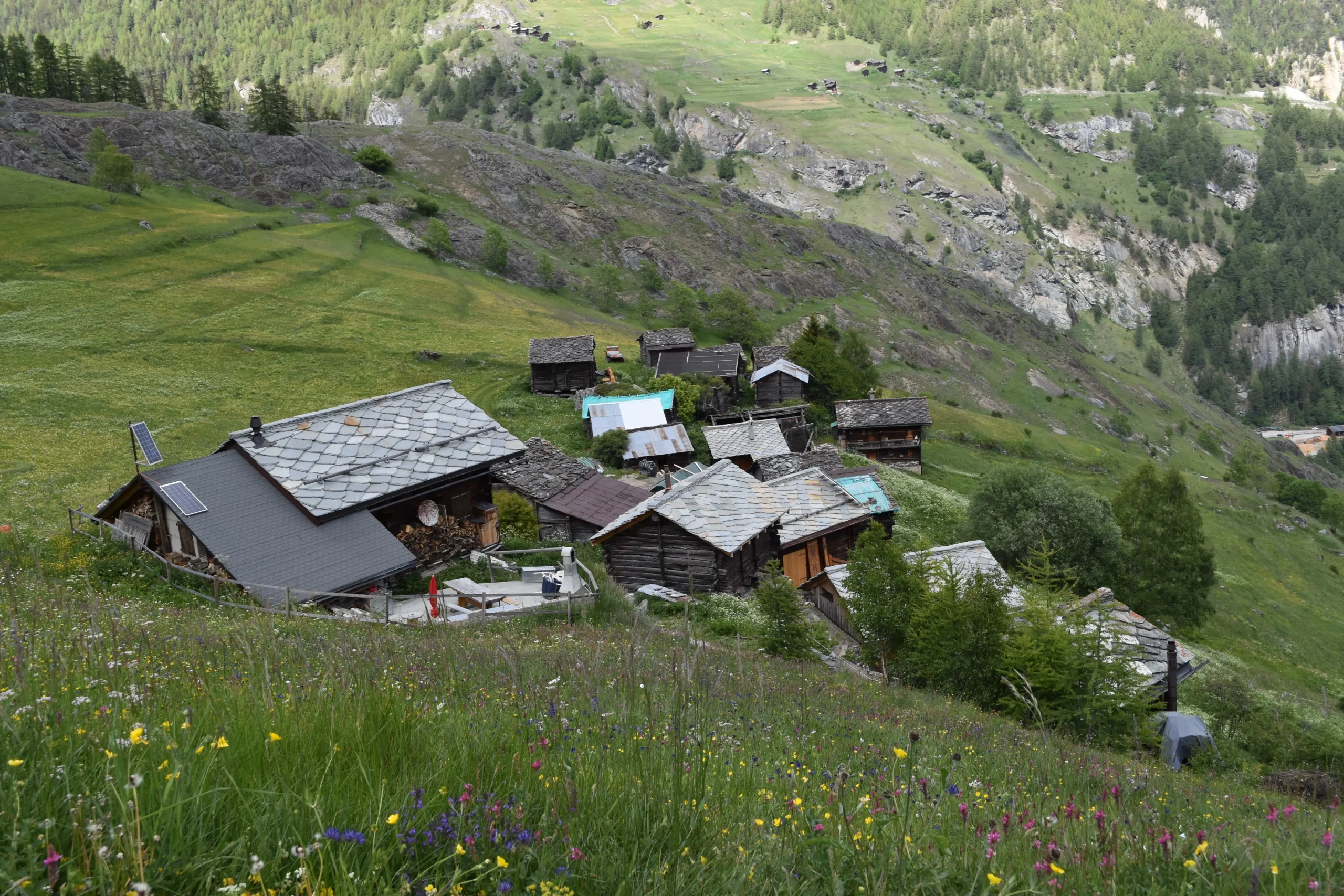 paysage bâti mayens